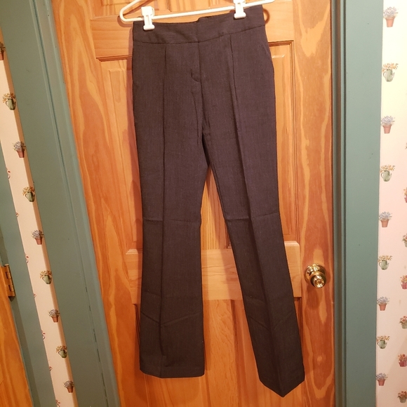 Mossimo Stretch Dark Grey Mid-rise Dress Slacks, Size 2 - Picture 1 of 6